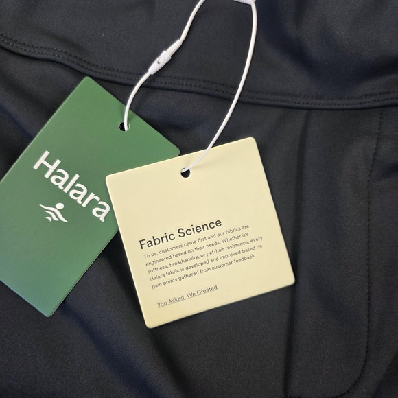 Halara Sweatpants Womens L Tall Black Wide Leg Elastic Waist Yoga Athletic - Picture 8 of 12